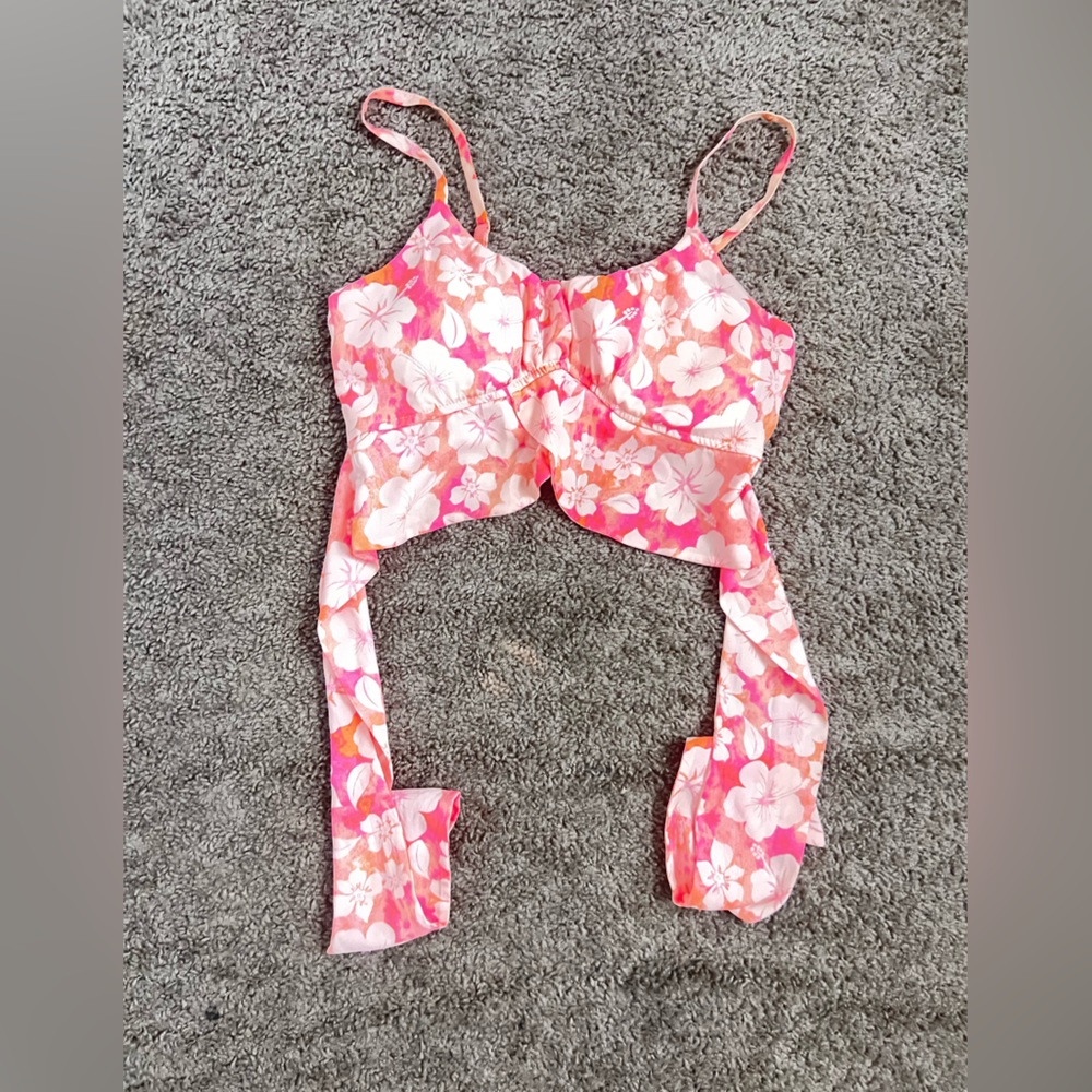 Pink floral top